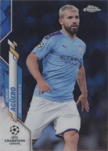 2019-20 Topps Chrome UCL Sapphire Edition Sergio Aguero #92