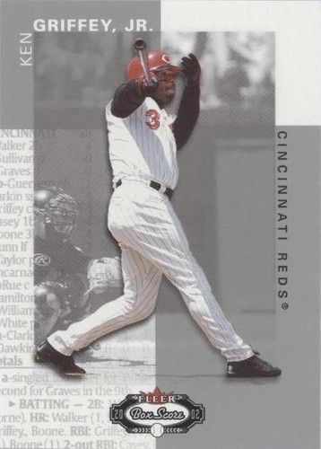 2002 Fleer Box Score - Ken Griffey Jr #28