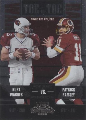 2005 Playoff Contenders Kurt Warner Patrick Ramsey #TT-42