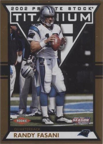 2002 Pacific Private Stock Titanium Postseason Randy Fasani #9