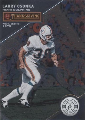 2013 Panini Totally Certified Larry Csonka #86