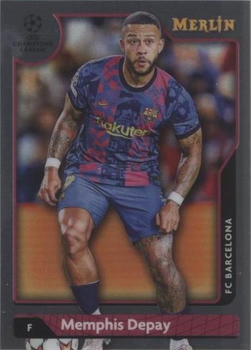 2021-22 Topps Merlin Collection Chrome UCL Memphis Depay #142