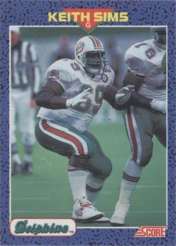 1991 Score Young Superstars Keith Sims #14