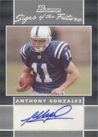 2007 Bowman Anthony Gonzalez #SF-AG