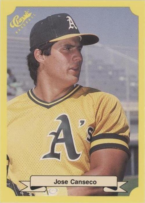 Actualización clásica 1987 edición de viaje amarilla - José Canseco #125