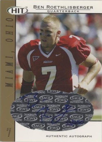 2004 SAGE Hit Ben Roethlisberger #A7