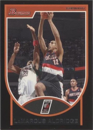 2007-08 Bowman Draft Picks & Stars - LaMarcus Aldridge #72