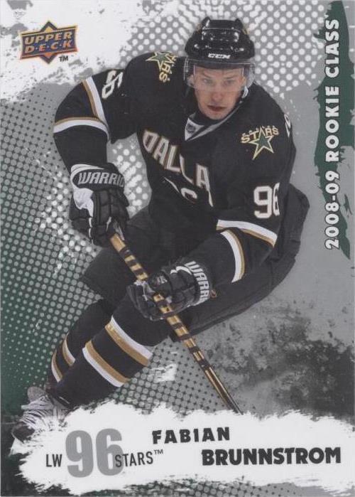 2008-09 Upper Deck Rookie Class - Fabian Brunnstrom #34