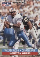1991 Pro Set Mobil FACT Warren Moon #167