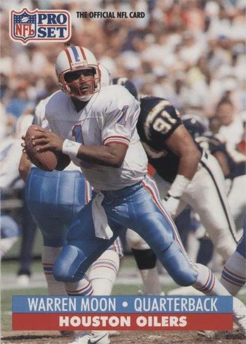 1991 Pro Set Mobil FACT Warren Moon #167