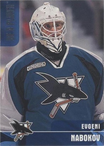 1999-00 In the Game Be A Player Memorabilia - Evgeni Nabokov #328