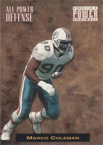 1993 Pro Set Power Marco Coleman #APD 8
