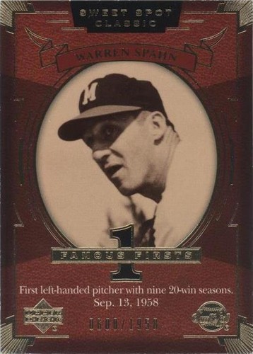 2004 Upper Deck Sweet Spot Classic - Warren Spahn #159