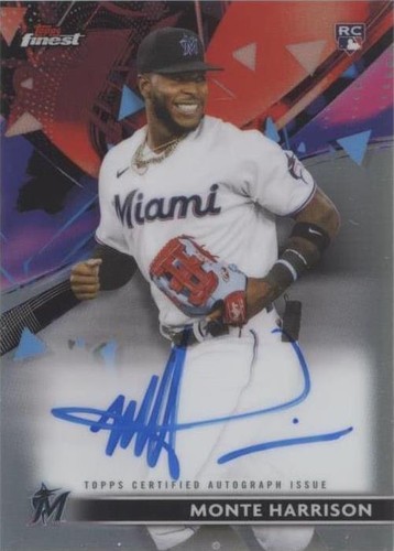 2021 Topps Finest - Monte Harrison #FA-MH