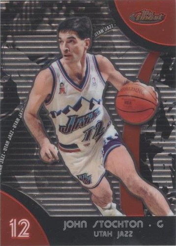2007-08 Topps Finest - John Stockton #46