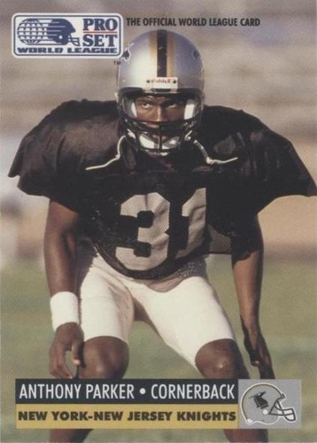 1991 Pro Set WLAF Anthony Parker #103