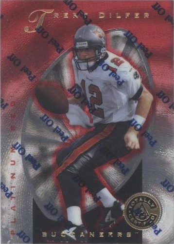 1997 Pinnacle Totally Certified Trent Dilfer #32