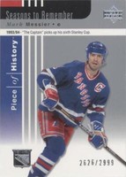 2002-03 Upper Deck Piece Of History - Mark Messier #108