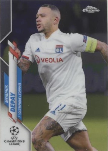 Memphis Depay 447 Lyon Signed Panini Adrenalyn Foot France