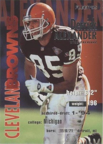 1995 Fleer Derrick Alexander #75