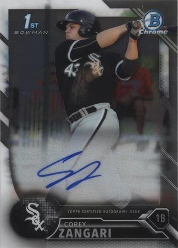 2016 Bowman Chrome - Corey Zangari #BCAP-CZ