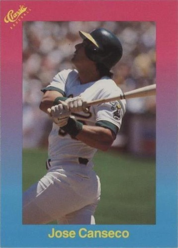 1989 Classic Update Pink/Light Blue Travel Edition - Jose Canseco #3