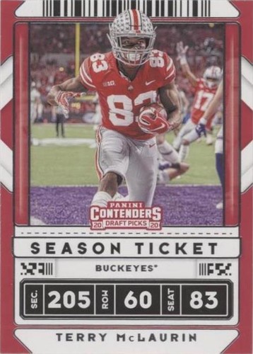 2020 Panini Contenders Draft Picks Terry McLaurin #95