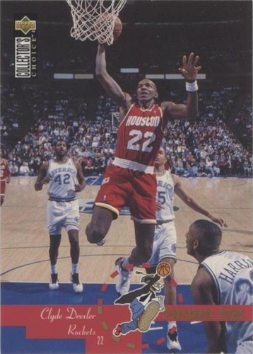 1995-96 Upper Deck Collector's Choice International Spanish I - Clyde Drexler #199