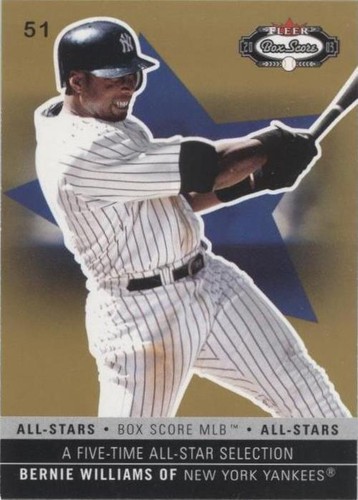 2003 Fleer Box Score - Bernie Williams #184