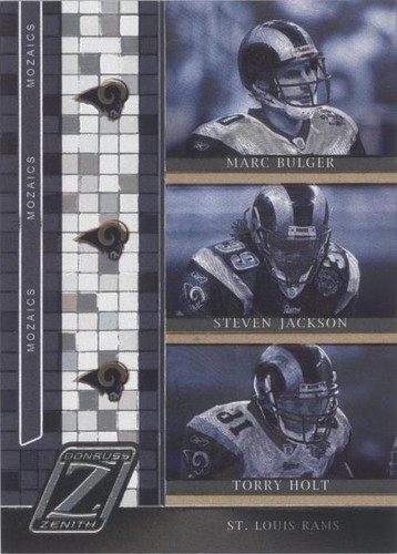2005 Donruss Zenith Marc Bulger Steven Jackson Torry Holt #M-14
