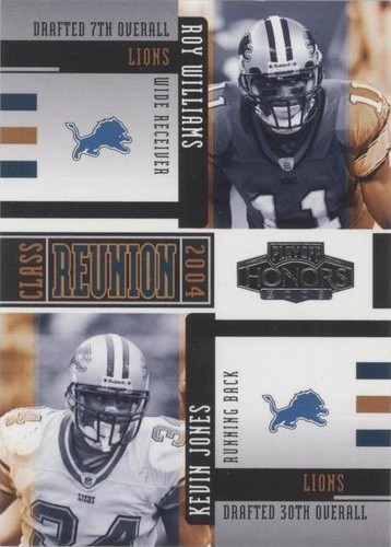 2005 Playoff Honors Kevin Jones Roy Williams #CR-27