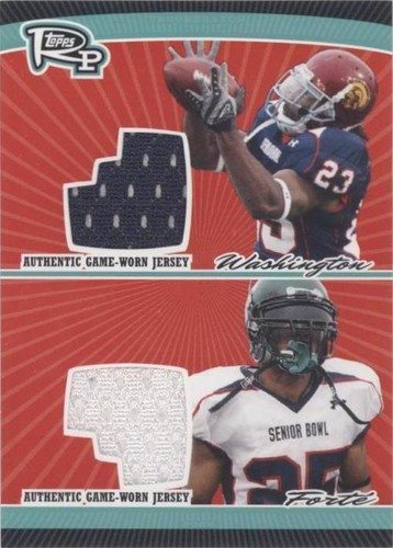 2008 Topps Rookie Progression Chauncey Washington Matt Forte #PDR-WF