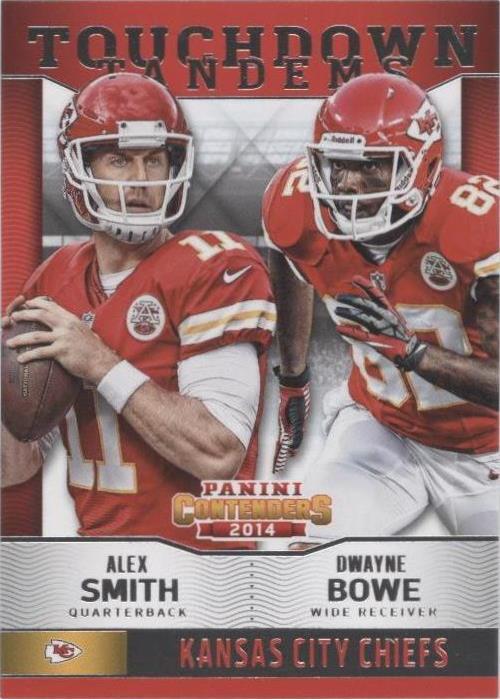 2014 Panini Contenders Alex Smith Dwayne Bowe #5