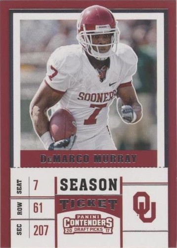 2017 Panini Contenders Draft Picks DeMarco Murray #26