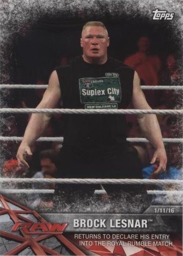 2017 Topps WWE Road to Wrestlemania - Brock Lesnar #7