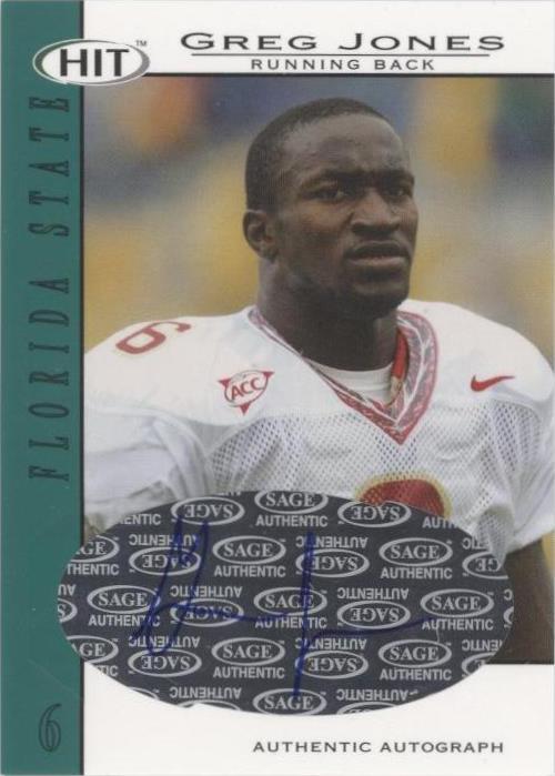 2004 SAGE Hit Greg Jones #A6