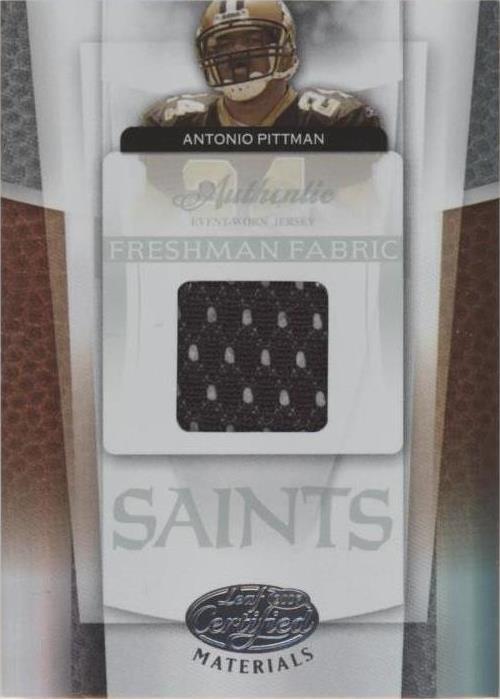 Antonio Pittman #204 2007 materiales certificados hoja