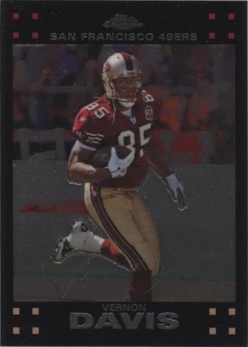 2007 Topps Chrome Vernon Davis #TC90