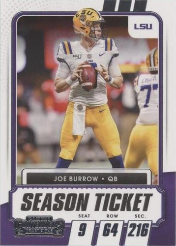 2021 Panini Contenders Draft Picks Joe Burrow #18