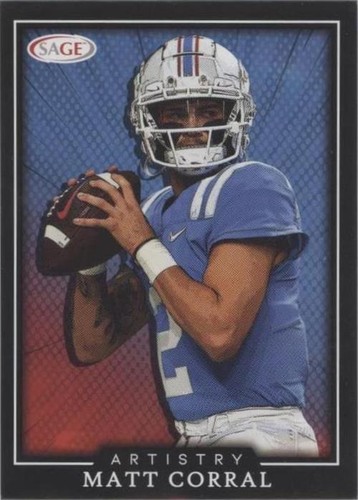 2022 SAGE Artistry Matt Corral #74