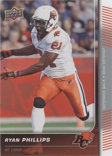 2015 Upper Deck CFL Ryan Phillips #135
