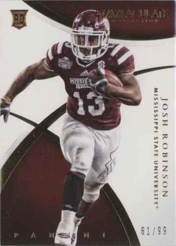 2015 Panini Immaculate Collection Collegiate Josh Robinson #154