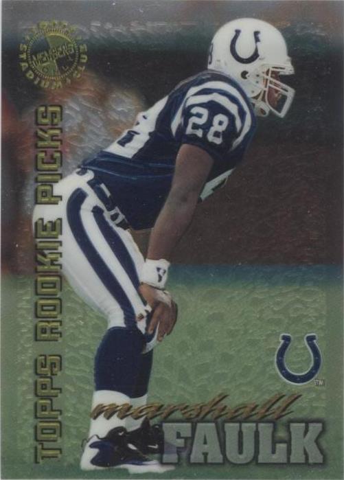 1995 Topps Stadium Club solo miembros Marshall Faulk #50