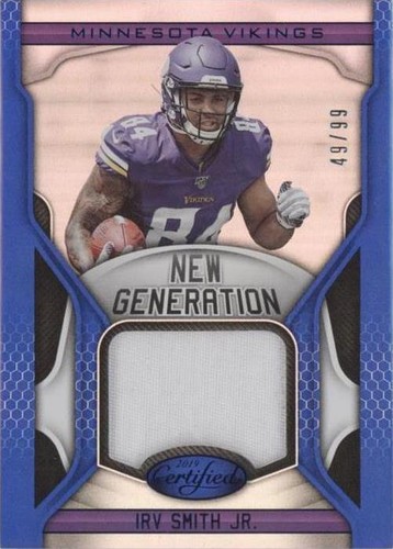 2019 Panini Certified Irv Smith Jr. #NG-ISJ