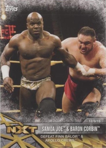 2017 Topps WWE NXT - Apollo Crews Baron Corbin Samoa Joe #14
