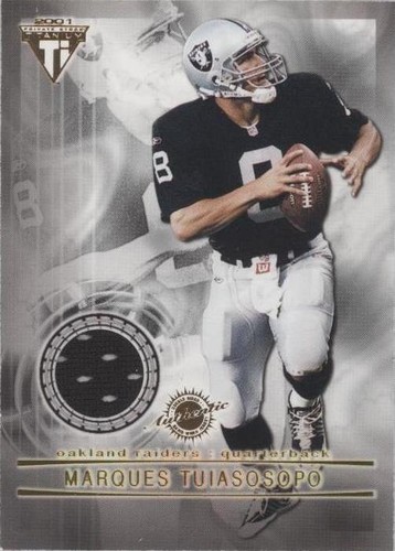2001 Pacific Private Stock Titanium Marques Tuiasosopo Sage Rosenfels #25