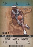 2002-03 Fleer Authentix - Baron Davis #89