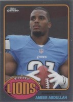 2015 Topps Chrome Ameer Abdullah #76-AA