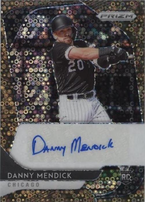2020 Panini Prizm Danny Mendick Rookie Autograph Bronze Donut Circle Prizm /25 AU RC