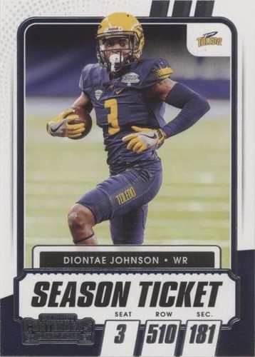 2021 Panini Contenders Draft Picks Diontae Johnson #95
